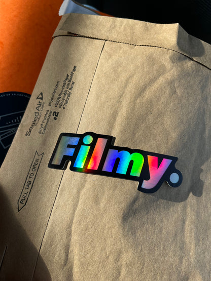 Filmy. Holographic Vinyl Premium Sticker